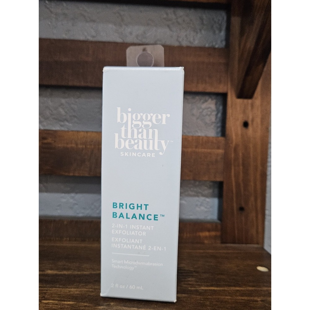 Bigger Than Beauty Bright Balance 2 in 1 Instant Exfoliator 2 fl oz New in Box